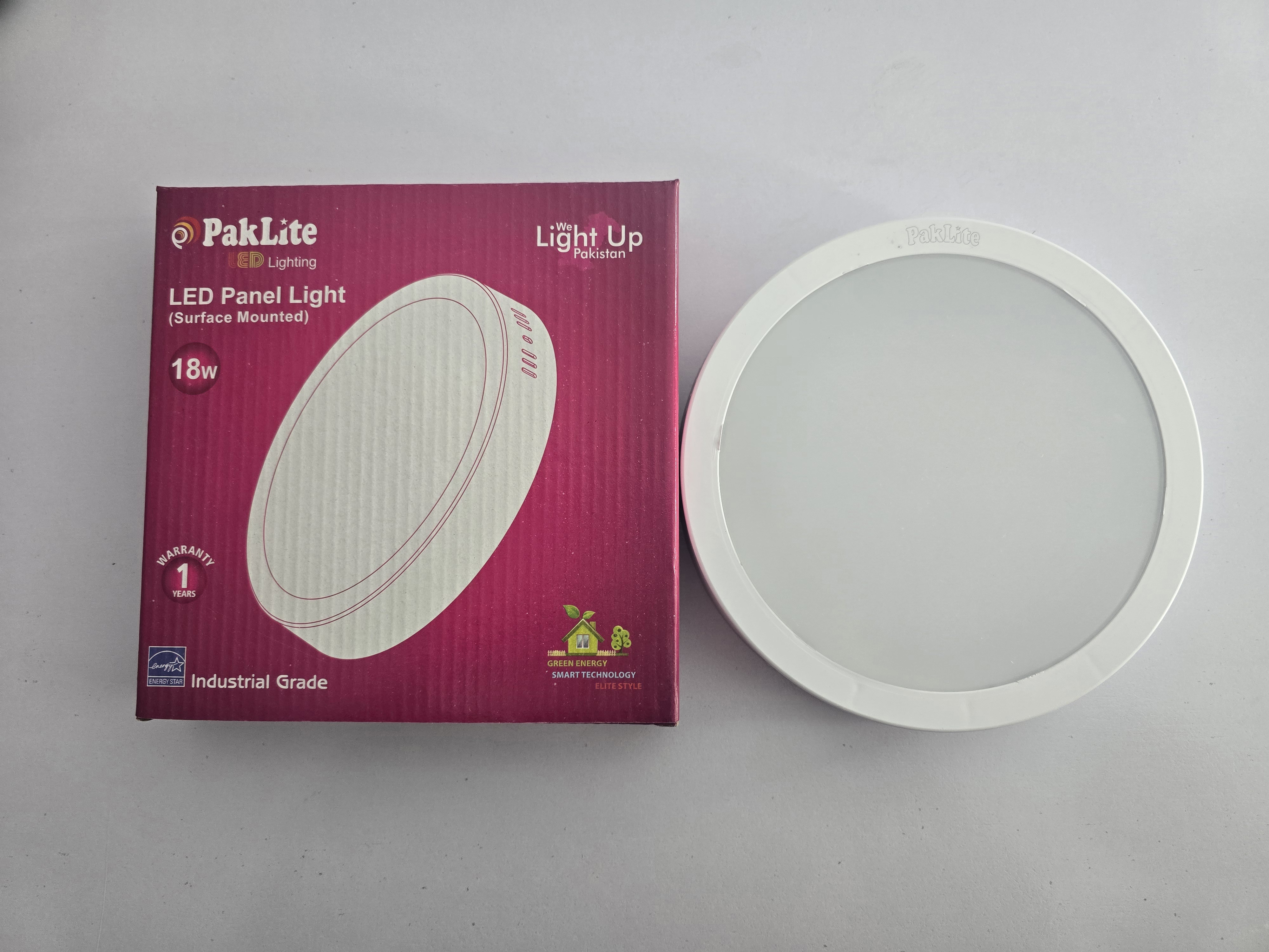 PAKLITE PANEL LIGHT  SURFACE 18W 8