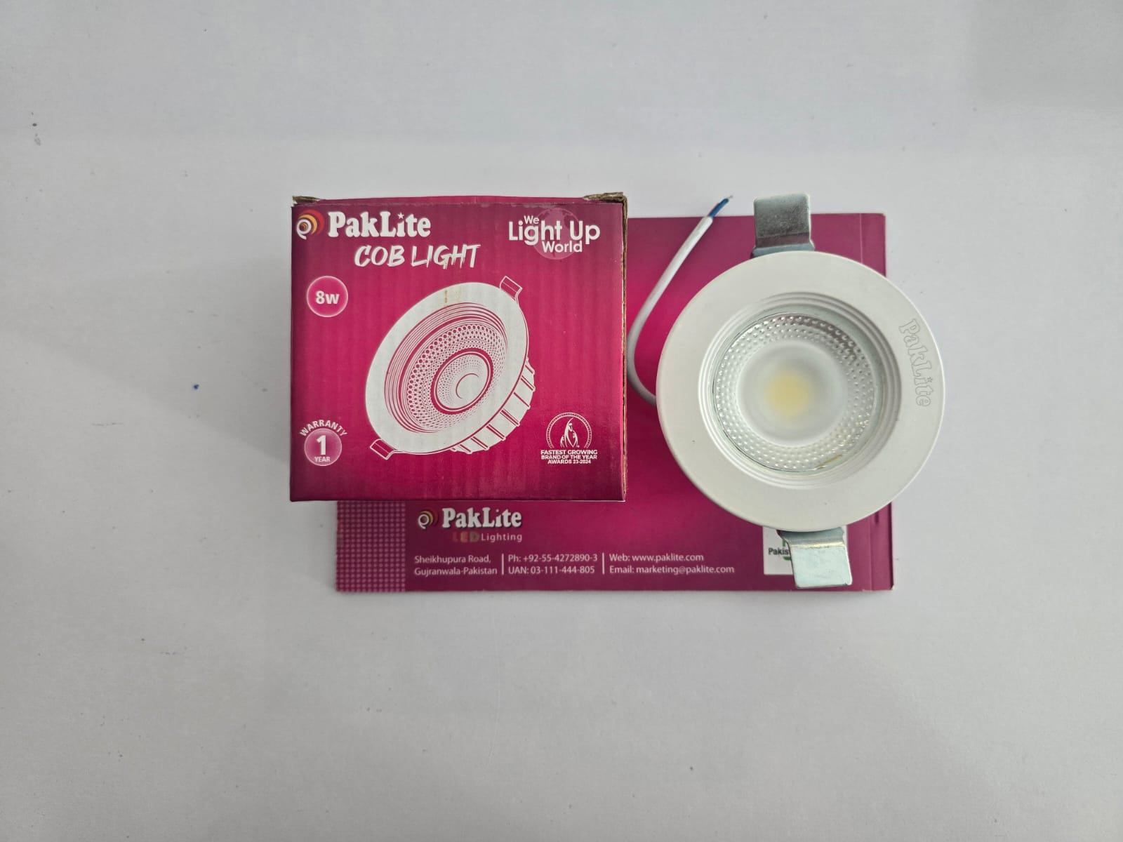 COB LIGHT 8W WHITE NEW 6500-K